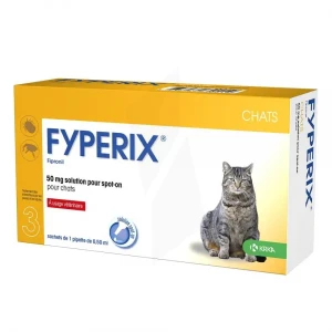 Fyperix 50 Mg Solution Spot-on Pour Chats, Solution Pour Spot-on