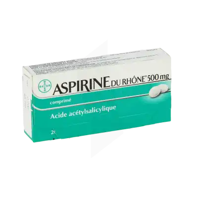 Aspirine Du RhÔne 500 Mg, Comprimé B/20 à TOULON