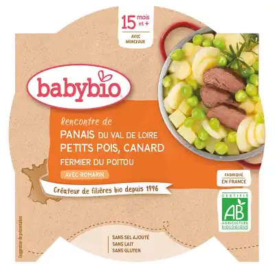 Babybio Assiette Panais Petits Pois Canard à AIX-EN-PROVENCE