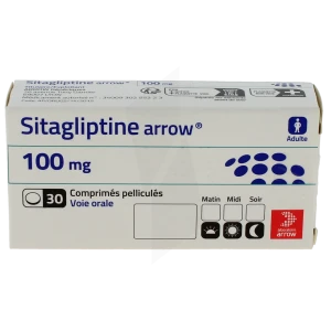 Sitagliptine Arrow 100 Mg, Comprimé Pelliculé