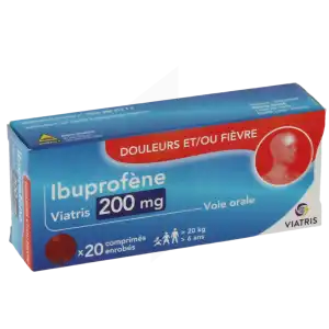 Ibuprofene Viatris 200 Mg, Comprimé Enrobé à La Ricamarie