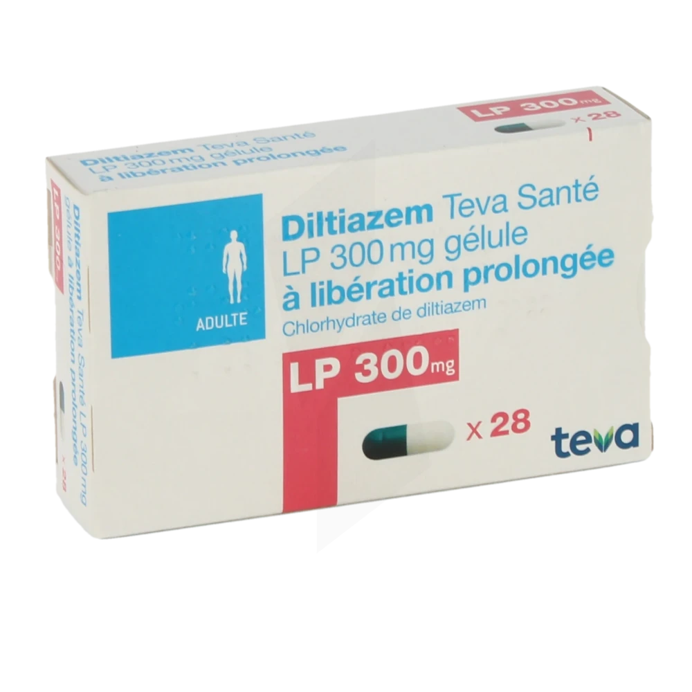 Diltiazem Teva Sante Lp 300 Mg, Gélule à Libération Prolongée