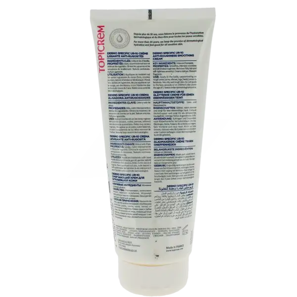 Topicrem Ur 10 Crème Lissante Anti-rugosités T/200ml