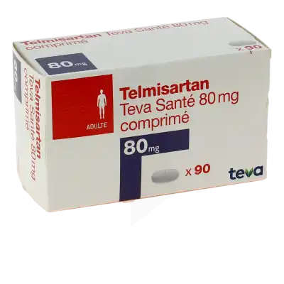 Telmisartan Teva Sante 80 Mg, Comprimé à Nice