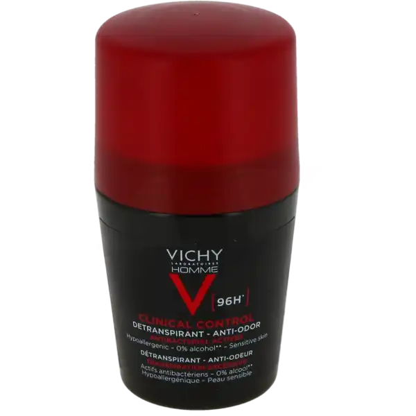 Vichy Homme Détranspirant Anti-odeur 96h Roll-on/50ml