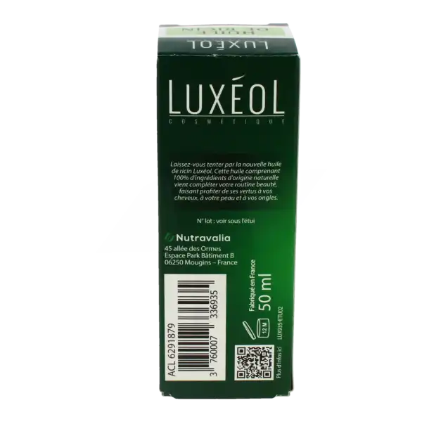 Luxeol Huile De Ricin Fl Cpte-gttes/50ml