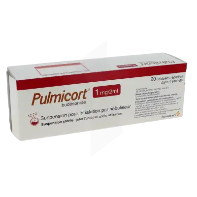 Pulmicort 1 Mg/2 Ml, Suspension Pour Inhalation Par Nébuliseur En Récipient Unidose à Osny