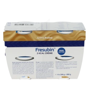 Fresubin 2 Kcal Crème Nutriment Praliné 4pots/200g