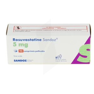 Rosuvastatine Sandoz 5 Mg, Comprimé Pelliculé