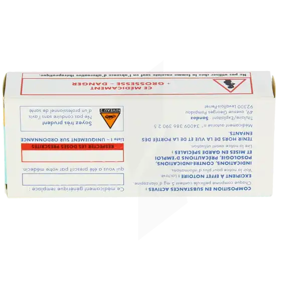 Olanzapine Sandoz 5 Mg, Comprimé Pelliculé