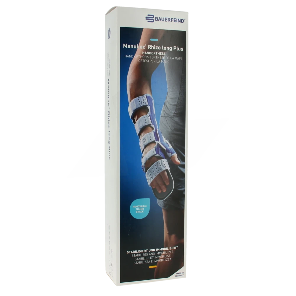 Manuloc Rhizo L+ Orthèse Poignet-pouce Stabilisatrice Titane Gauche T2