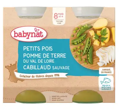 Babynat Pot Petits Pois Pomme De Terre Cabillaud à Paris