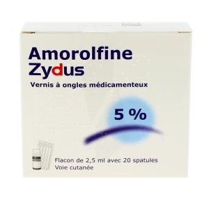 Amorolfine Zydus 5 %, Vernis à Ongles Médicamenteux