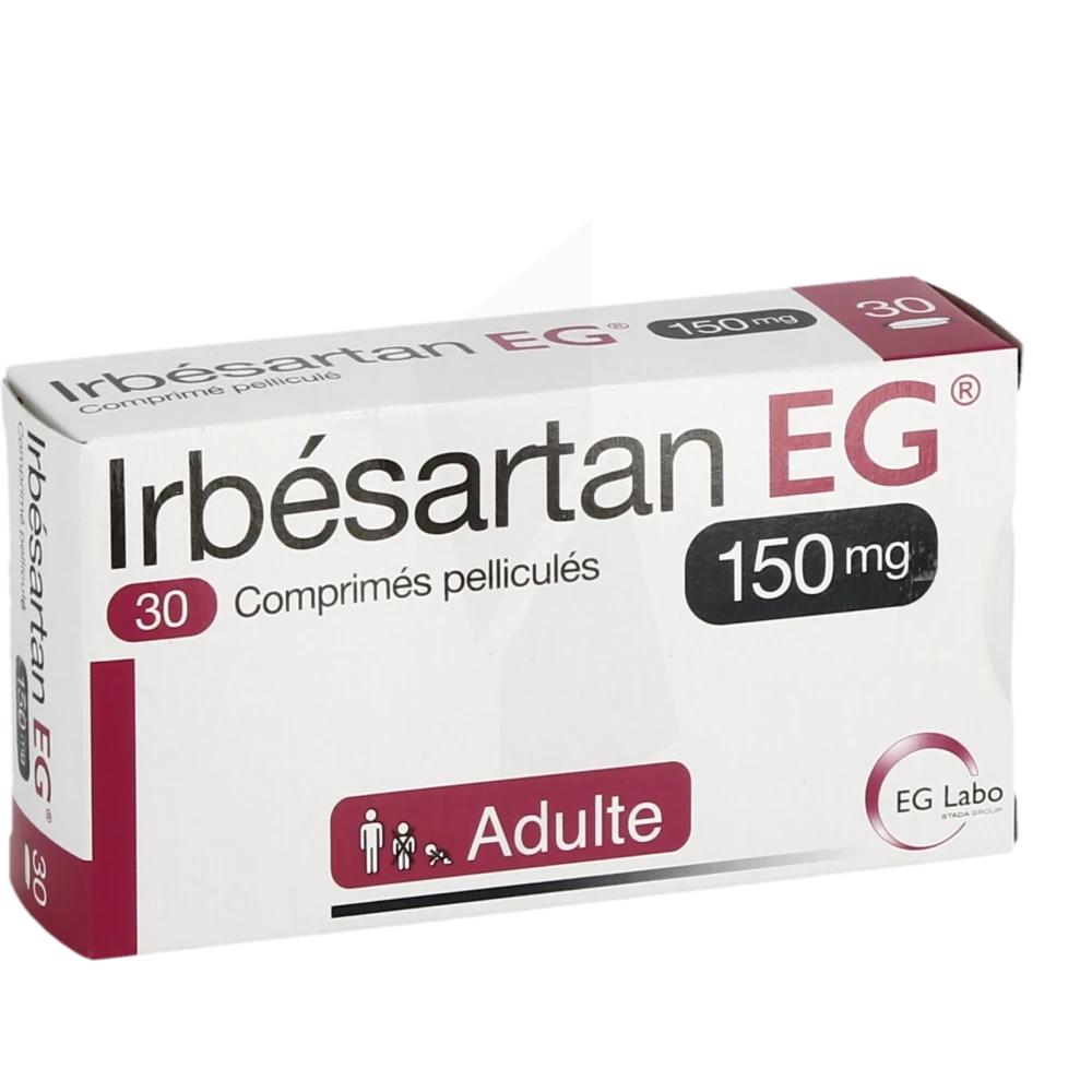 Irbesartan Eg 150 Mg, Comprimé Pelliculé