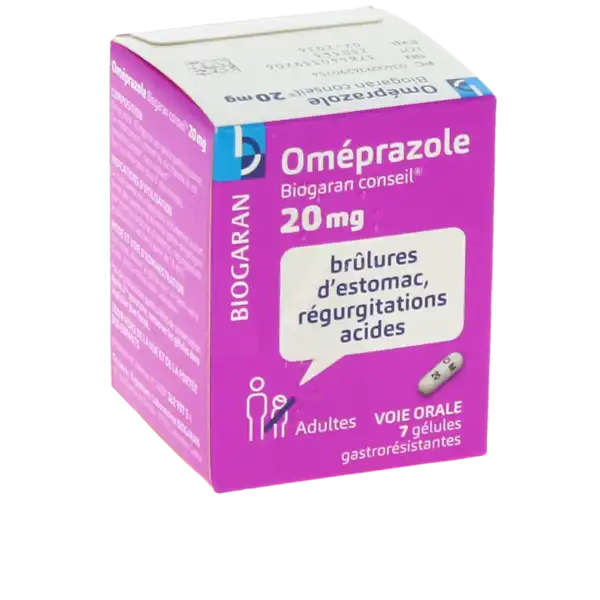 Omeprazole Biogaran Conseil 20 Mg, Gélule Gastro-résistante