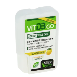 Santé Verte Vitamine D3 Végétale 2000 Ui Comprimés Orodispersibles B/30