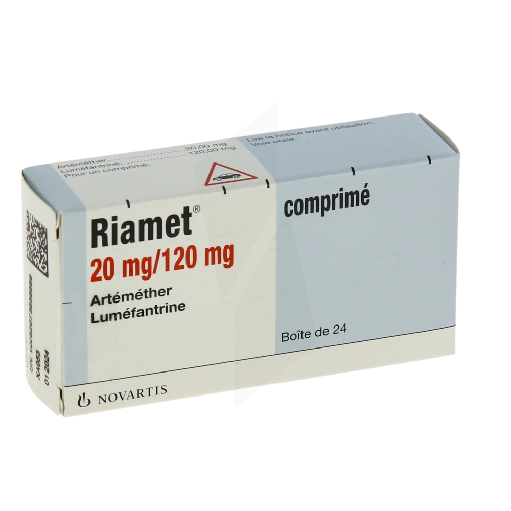 Riamet 20 Mg/120 Mg, Comprimé