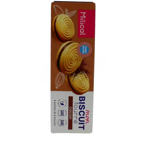 Milical Biscuit Fourré Cacao 4 Sachets/2