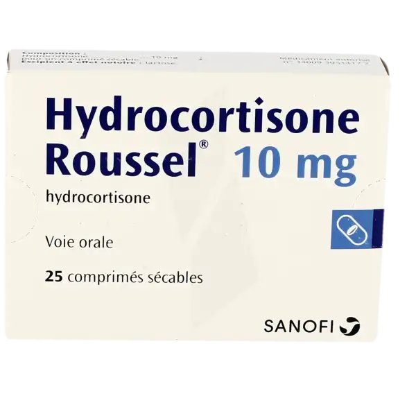 Hydrocortisone Roussel 10 Mg, Comprimé Sécable