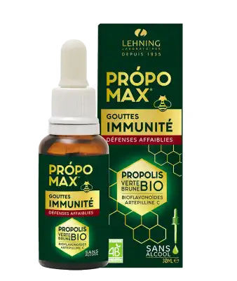 Lehning Propomax Immunité Propolis Verte Bio Extrait Sans Alcool Fl/30ml à  NICE