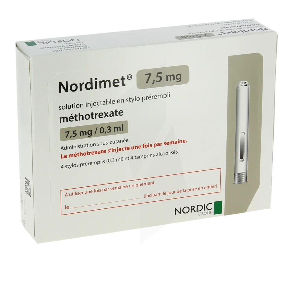 Nordimet 7,5 Mg, Solution Injectable En Stylo Prérempli