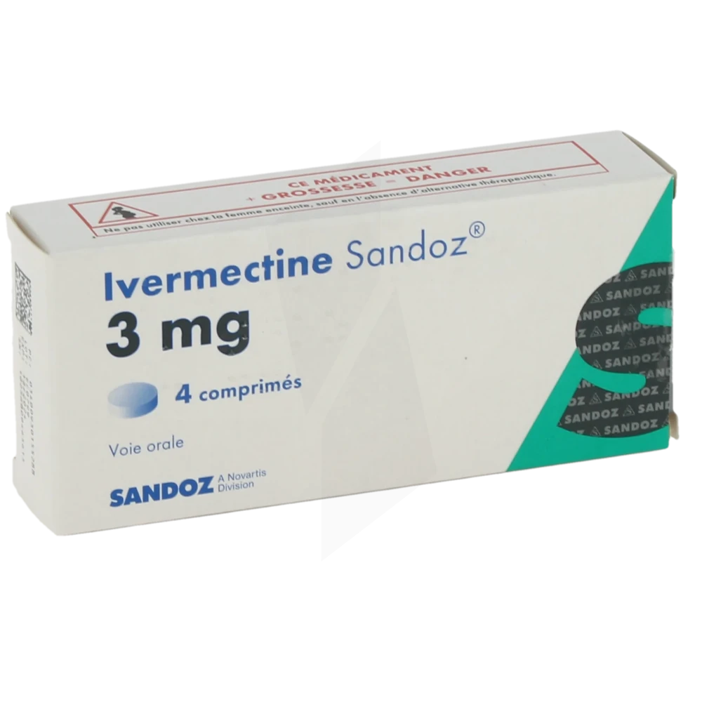 Ivermectine Sandoz 3 Mg, Comprimé