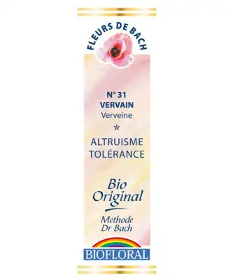 Biofloral Fleurs De Bach N° 31 Vervain Elixir à Clermont-Ferrand