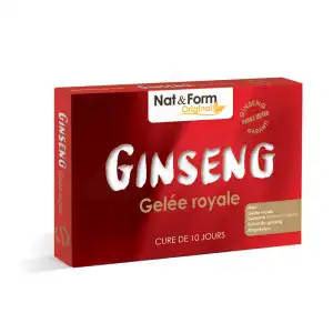 Nat&form Naturellement Ginseng Gelée Royale Solution Buvable Bio 2b/30 Ampoules/10ml à Miraumont