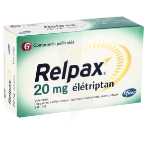 Relpax 20 Mg, Comprimé Pelliculé