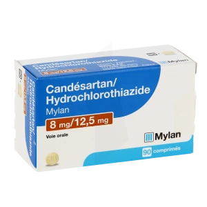 Candesartan/hydrochlorothiazide Viatris 8 Mg/12,5 Mg, Comprimé