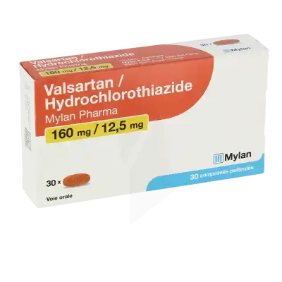 Valsartan/hydrochlorothiazide Viatris 160 Mg/12,5 Mg, Comprimé Pelliculé à VILLERS-LE-LAC