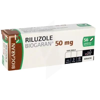 RILUZOLE BIOGARAN 50 mg, comprimé pelliculé