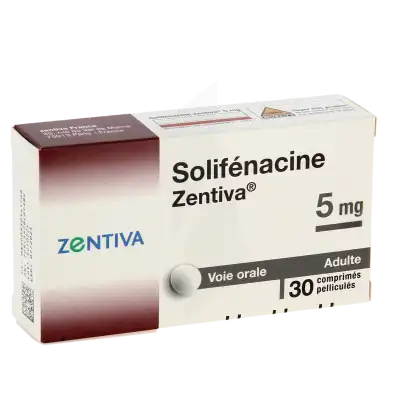 SOLIFENACINE ZENTIVA 5 mg, comprimé pelliculé