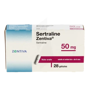 Sertraline Zentiva 50 Mg, Gélule