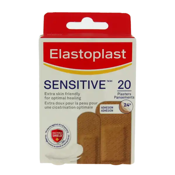 Elastoplast Sensitive Pans Peaux Métisses 2 Formats B/20
