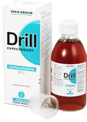 Drill Expectorant Adulte 5 % S Buv En Flacon Sans Sucre édulcoré à La Saccharine Sodique Fl/200 Ml à Maisons Alfort