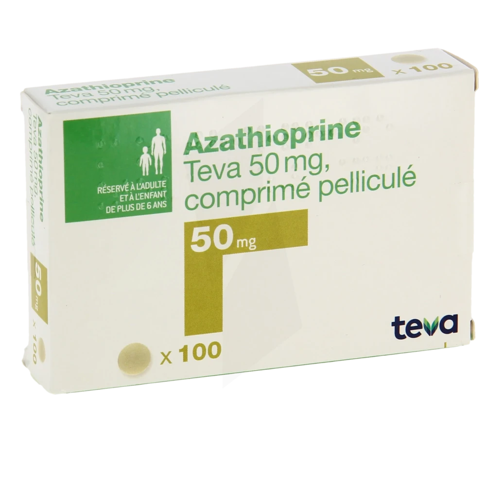 Azathioprine Teva 50 Mg, Comprimé Pelliculé