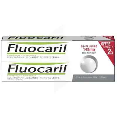 Fluocaril Bi-fluoré 145mg Dentifrice Blancheur 2t/75ml à MANDUEL