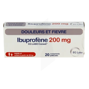 Ibuprofene Eg 200 Mg, Comprimé Pelliculé