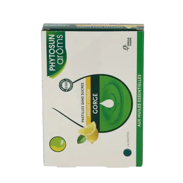 Phytosun Arôms Pastilles Sans Sucre Gorge Arôme Citron X 24