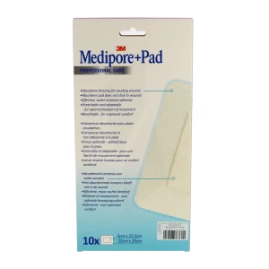Medipore + Pad, 10 Cm X 20 Cm, Bt 10