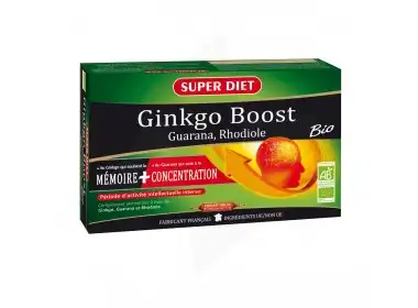 Superdiet Ginkgo Boost Solution Buvable 20 Ampoules/15ml à NICE