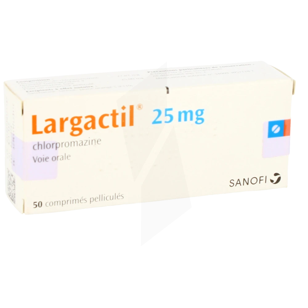 Largactil 25 Mg, Comprimé Pelliculé