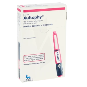 Xultophy 100 Unités/ml + 3,6 Mg/ml, Solution Injectable