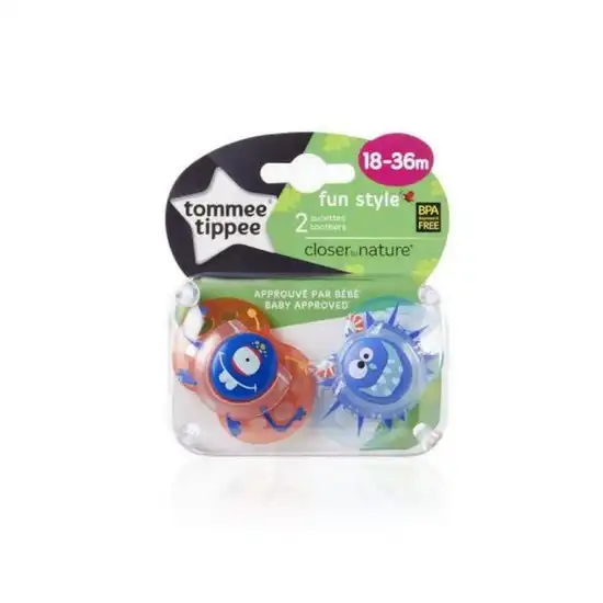 Tommee Tippee Sucettes Fun Style 18-36 M Garçon