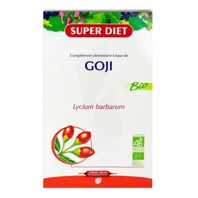 Superdiet Goji Bio Solution Buvable 20 Ampoules/15ml à VALENCE