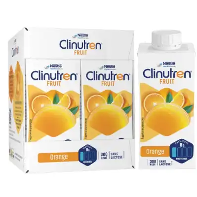 Clinutren Fruit Nutriment Orange 4briques/200ml à ANGLET
