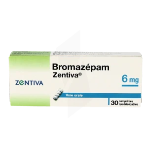 Bromazepam Zentiva 6 Mg, Comprimé Quadrisécable