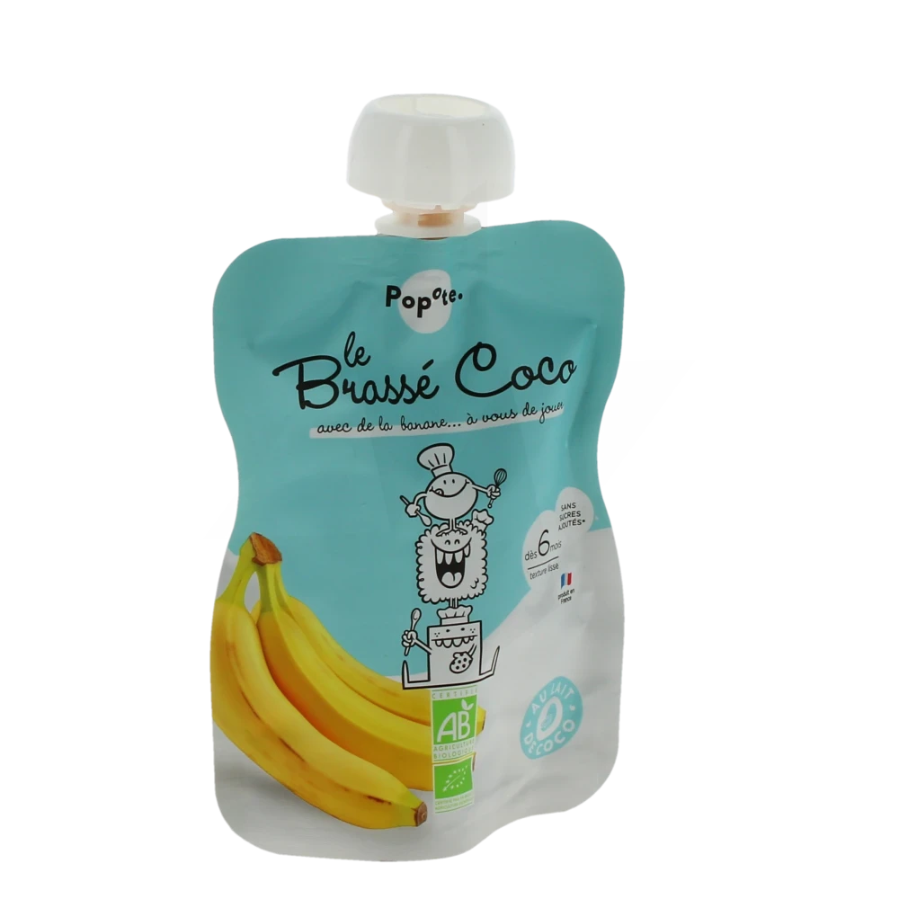 Popote Aliment Infant Brassé Coco Banane Gourde De 100 G