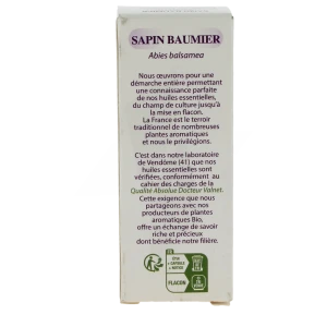 Docteur Valnet Huile Essentielle Bio, Sapin Baumier 10 Ml